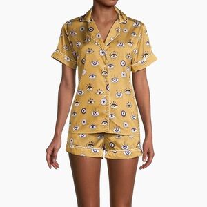 Like new Averie Two-Piece Amara Evil Eye Shorts Pajama Set